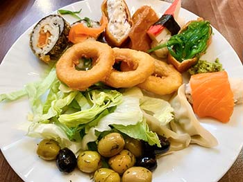 Asiatisk lunchbuffe i Malmö