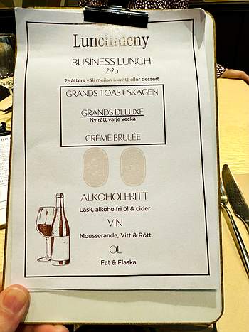 Grand Halmstad Bistrobar dagens lunch